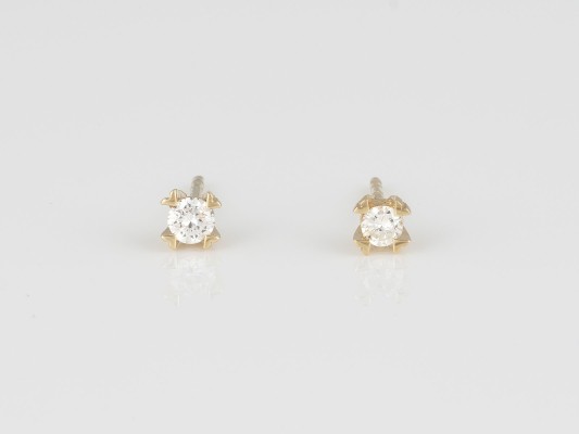 Picture PAAR DIAMANT-OHRSTECKER