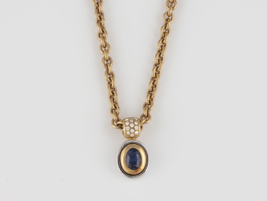 Bild EDELSTEIN-ANHÄNGER MIT KETTE