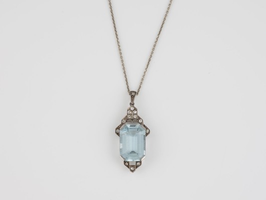 Bild AQUAMARIN-ANHÄNGER MIT KETTE