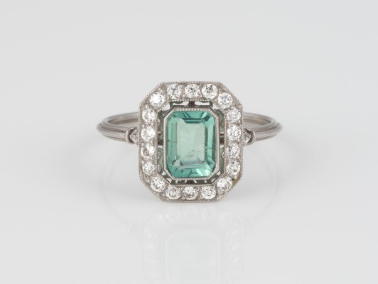 Picture ART-DÉCO EDELSTEIN-RING