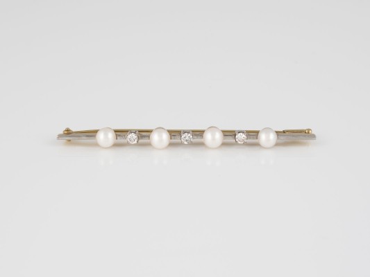 Bild PERL-DIAMANT-BROSCHE