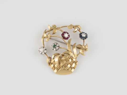 Bild EDELSTEIN-BROSCHE