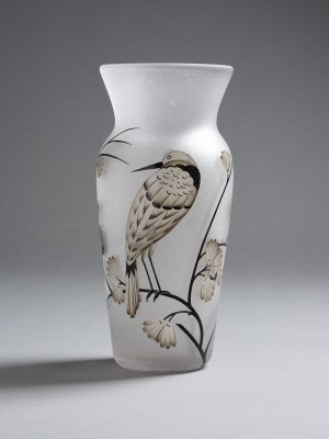 Bild VASE MIT VOGELDEKOR