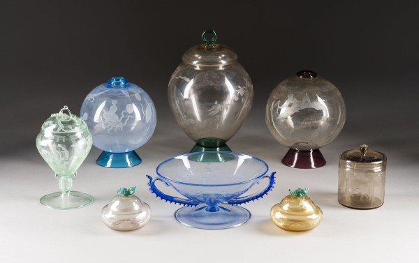 Bild SAMMLUNG VON ACHT MURANO-GLASOBJEKTEN