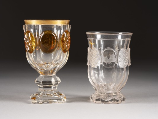 Bild ZWEI BIEDERMEIER-BECHER