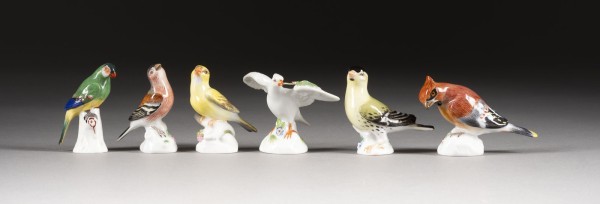 Bild FÜNF MINIATUR-VOGELFIGUREN