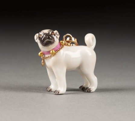 Picture GLAMOURÖSER MOPS MIT DIAMANTCOLLIER ALS ANHÄNGER