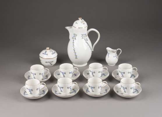 Bild 19-TELIGES MOKKASERVICE MIT VERGISSMEINNICHT-BLUMEN