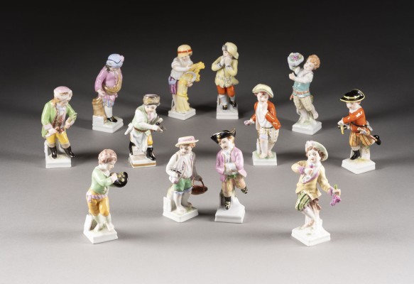 Picture KOMPLETTE FOLGE VON ZWÖLF MONATSFIGUREN
