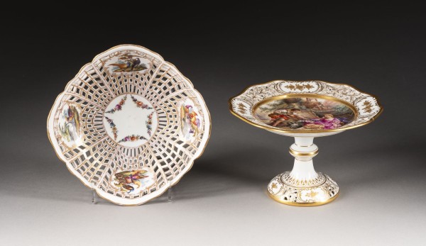 Auction <br>TAFELAUFSATZ UND KORBSCHALE