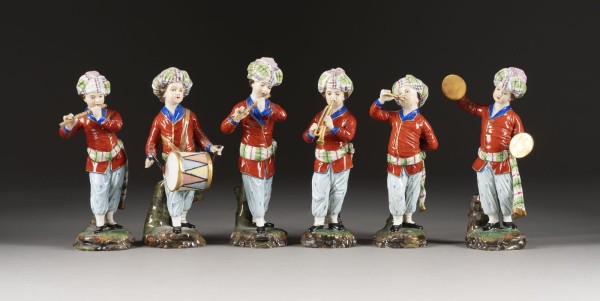 Bild SECHS MUSIKANTEN AUS DER 'TÜRKISCHEN KAPELLE'