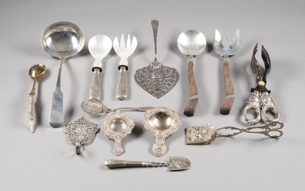 Picture SAMMLUNG VON 14 BESTECKTEILEN