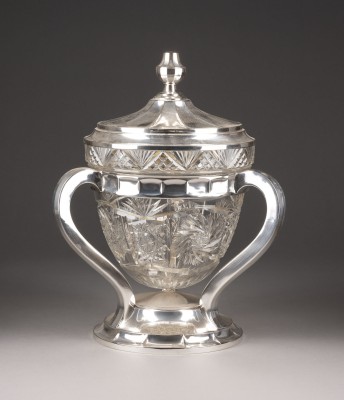 Picture GROSSE BOWLE MIT SILBERMONTIERUNG