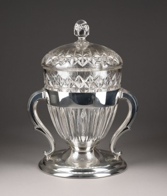 Picture SEHR GROSSE BOWLE MIT METALLMONTIERUNG