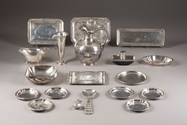 Picture SAMMLUNG VON 19 SILBEROBJEKTEN