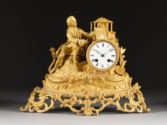 Auktion <br>PENDULE 'DIE MALEREI'