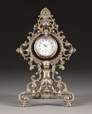 Bild HISTORISMUS-TASCHENUHRSTÄNDER MIT TASCHENUHR