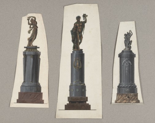 Auktion <br>Drei Statuenentwürfe