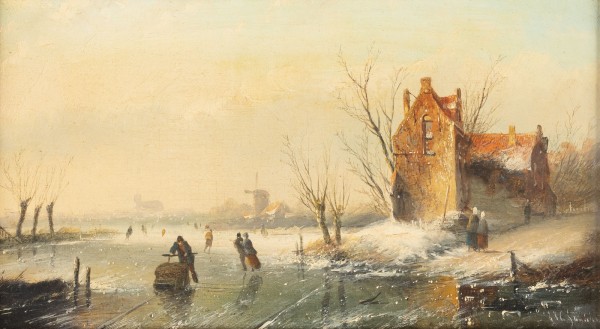 Auktion <br>Eisvergnügen an einem sonnigen Wintertag