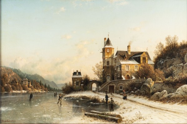 Auction <br>Winterlandschaft mit Eisvergnügen (1883)