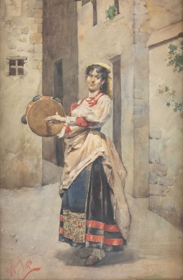 Auktion <br>Tamburinspielerin (1878)