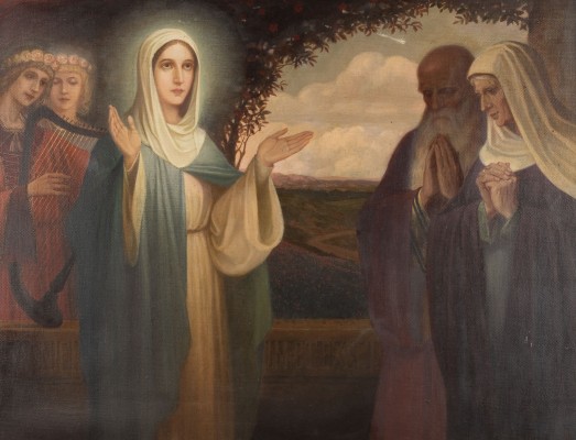 Auktion <br>Maria und Heilige Joachim und Anna