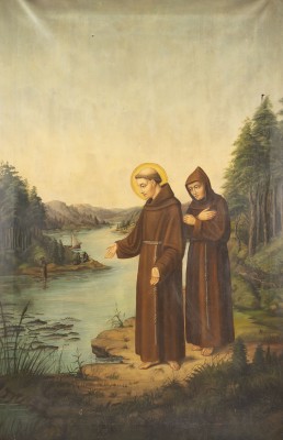 Auktion <br>Der Heilige Franz von Assisi predigt den Fischen