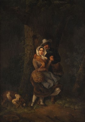Auktion <br>Begegnung im Wald (1849)
