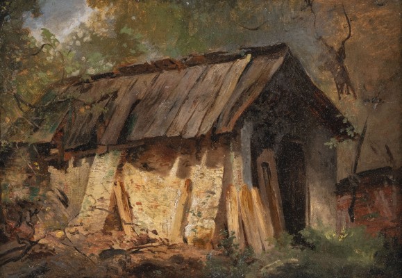 Auktion <br>Ölstudie 'Sägemühle im Zillertal' (1843)