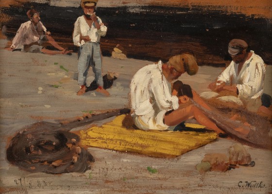 Auktion <br>'Fischer am Strand von Neapel' (1883)