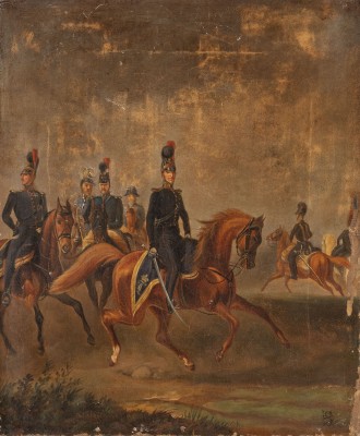 Bild Kavalleristen verm. vom 1. Feldartillerie-Regiment 
