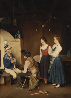 Auktion <br>Der Postillion (1910) (Kopie nach F. von Defregger)
