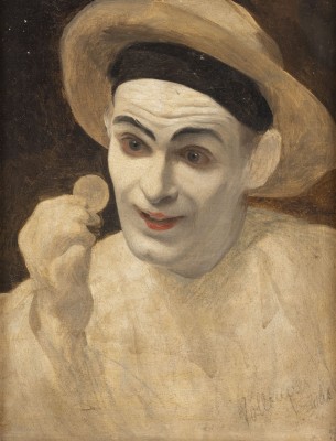 Auktion <br>Der Mime, wohl Porträt von Charles Debureaut (1829-1873)