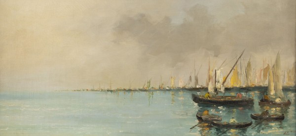 Auction <br>Segelboote entlang des Ufers