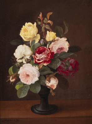 Auktion <br>Stillleben mit Rosen (1879)