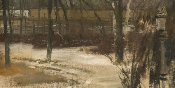 Auction <br>Ölstudie. Winter im Park