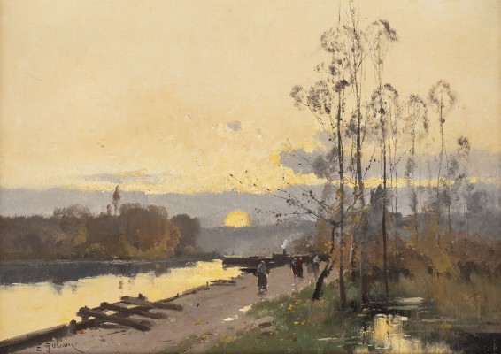 Auction <br>Heimkehr bei Sonnenuntergang