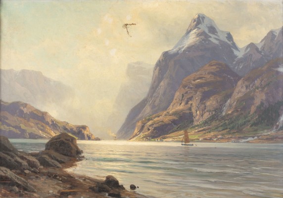 Auktion <br>Norwegische Fjordlandschaft