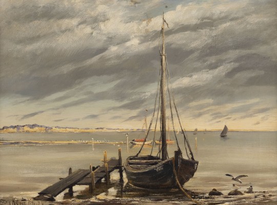 Auktion <br>Küstenlandschaft in Vitte, Insel Hiddensee (1924)