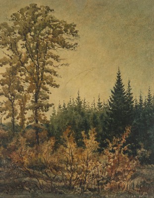 Auction <br>Zwei Arbeiten: Düsseldorf (1940). Herbstlandschaft (1946)