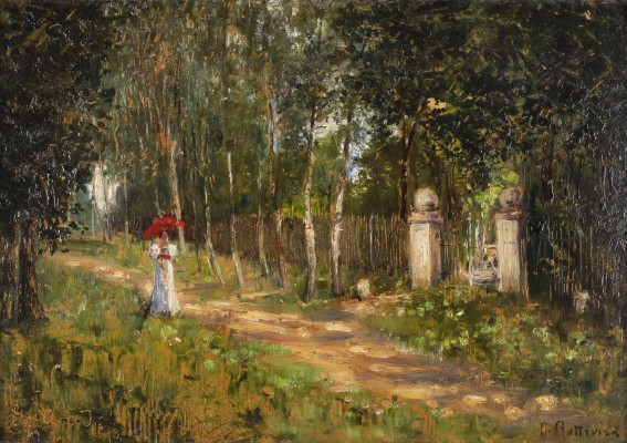 Auktion <br>Dame mit dem Sonnenschirm