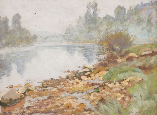 Auktion <br>'Nebliger Morgen in Beynac Dordogne'