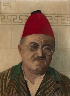 Auktion <br>Porträt eines Mannes mit rotem Fez