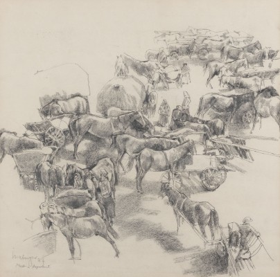 Auktion <br>Markt in Augustow (1927)