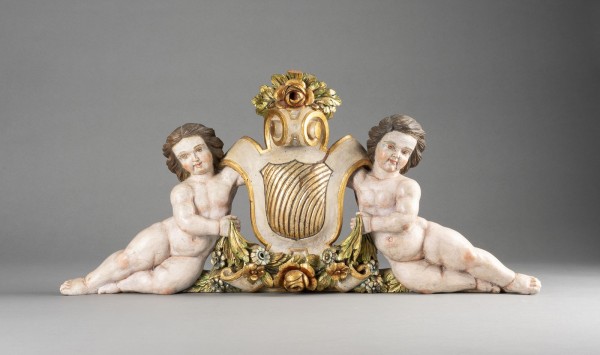 Bild SUPRAPORTE MIT ZWEI PUTTEN UND WAPPEN