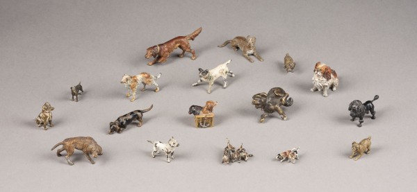 Picture KONVOLUT VON 17 HUNDEFIGUREN