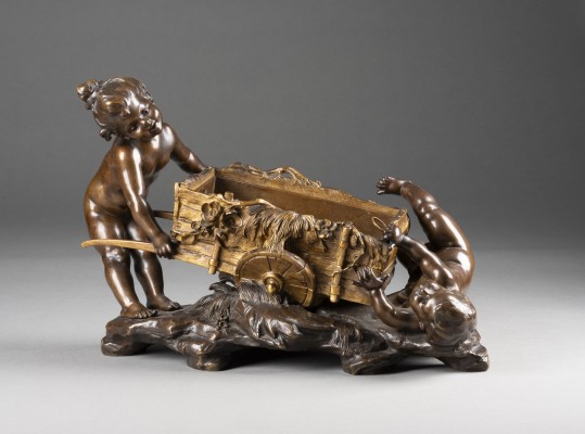 Bild ZWEI PUTTEN MIT WAGEN