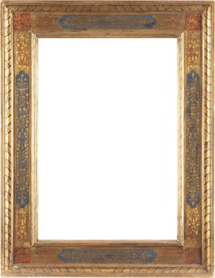 Auktion <br>RENAISSANCE PLATTENRAHMEN DES 19. JH. MIT FEINSTER GOLDSTAFFAGE