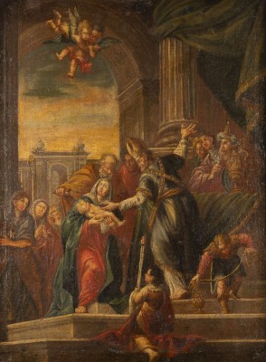 Auktion <br>DARBRINGUNG IM TEMPEL