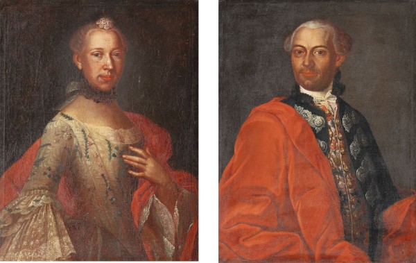 Auktion <br>PAAR ADELSBILDNISSE